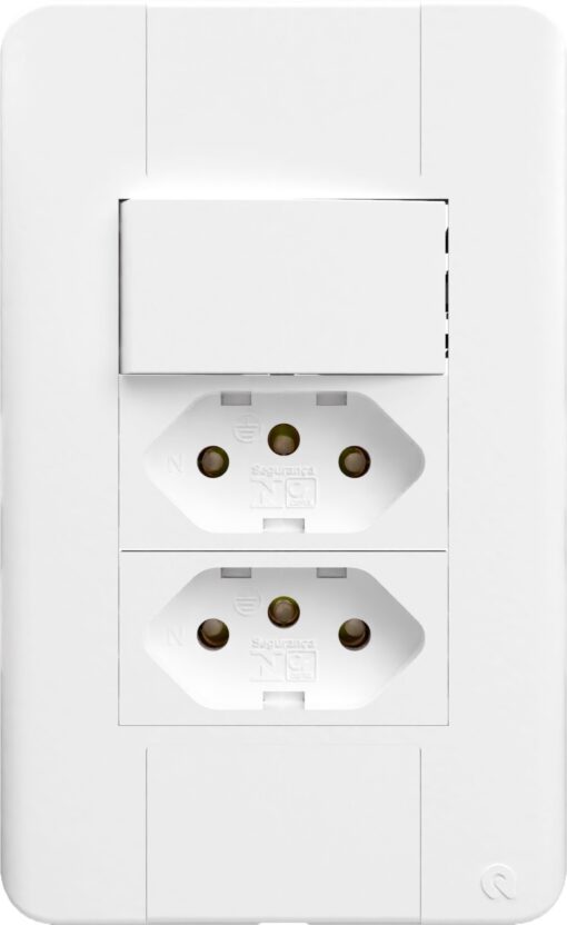 INTERRUPTOR 1 TEC + 2 TOMADAS 10A 2026