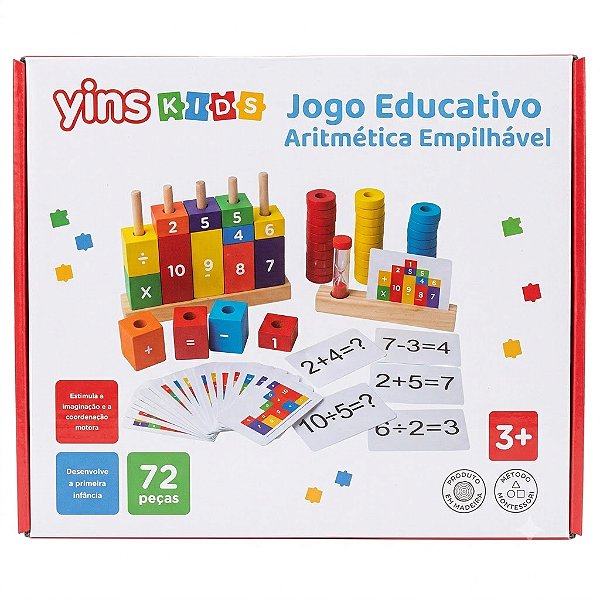 JOGO EDUCATIVO ARITMÉTRICA EMPILHÁVEL YK1194