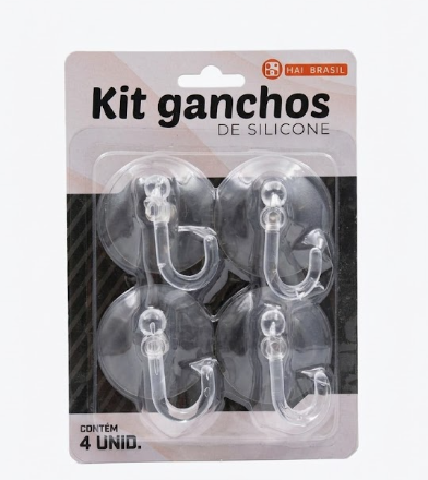 KIT 4 GANCHOS HAI BRASIL AIH1820
