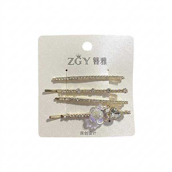 KIT 4 GRAMPOS DE CABELO FLOR CB9888-T81806-5