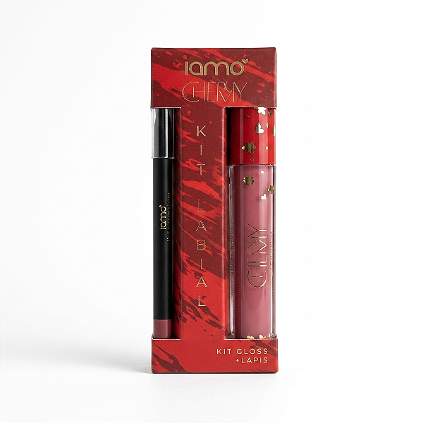 KIT GLOSS + LÁPIS CHERRY IAMO YS43648 COR 01 - FLAKES