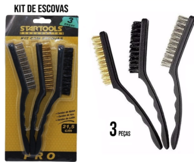 KIT ESCOVAS DE AÇO SR0254