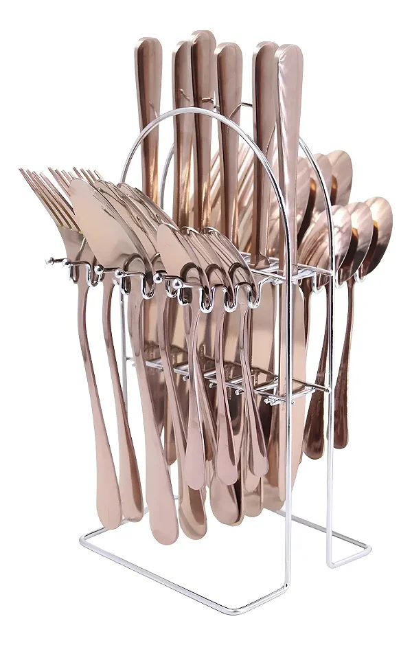 KIT TALHERES INGLATERRA ROSE GOLD 8423