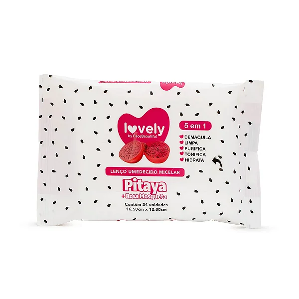 LENÇO UMEDECIDO MICELAR PITAYA LOVELY