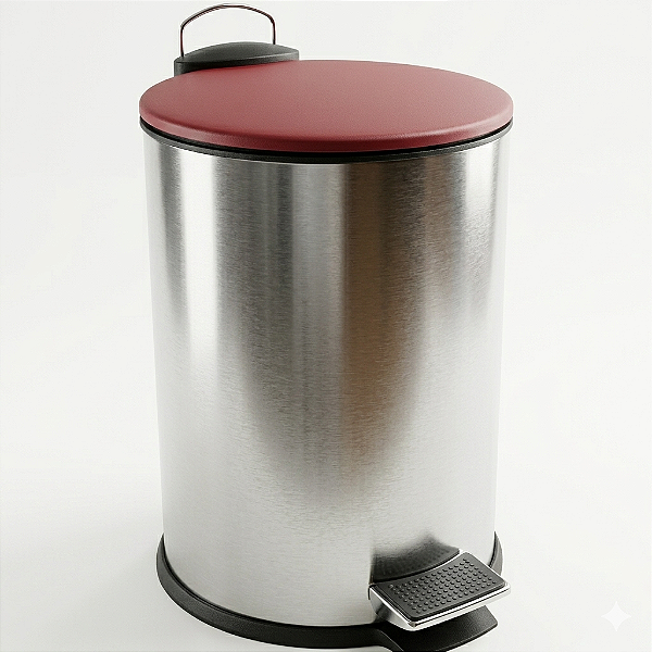 LIXEIRA INOX 3L EURO LIX2317-VM