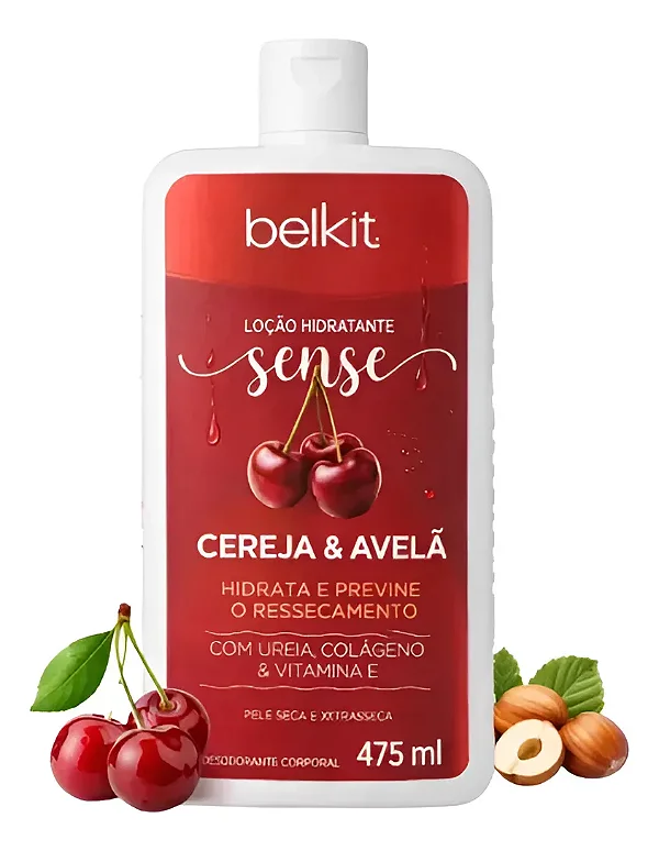 LOÇAO HIDRATANTE CEREJA E AVELA 475ML BELKIT