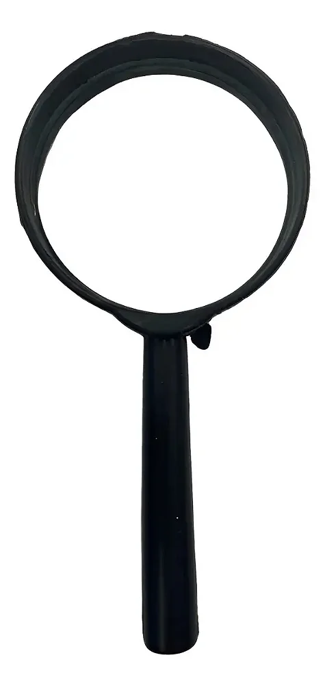 LUPA DE MÃO 50MMPRETO YP7786