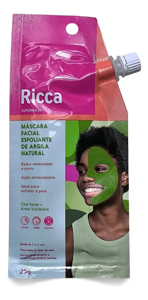 MASCARA FACIAL ARGILA NATURAL   RICCA  25G - 3750