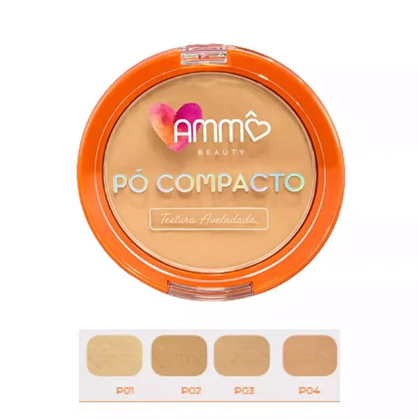 PO COMPACTO AVELUDADO  AMMO BEAUTY COR P2