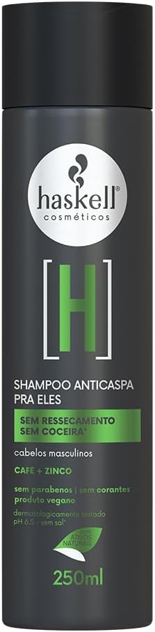 SHAMPOO ANTICASPA P/ ELES  250ML HASKELL