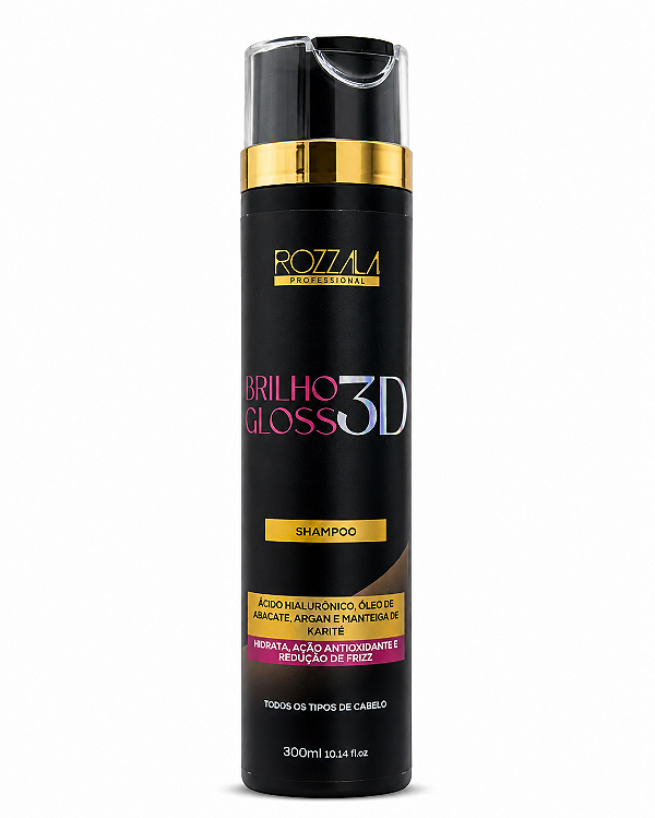 SHAMPOO BRILHO GLOSS 3D  ROZZALA 310ML