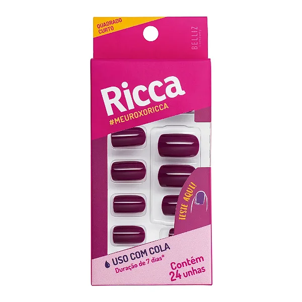 UNHA FIXAÇÃO C/COLA 1981 ROXO AMETISTA