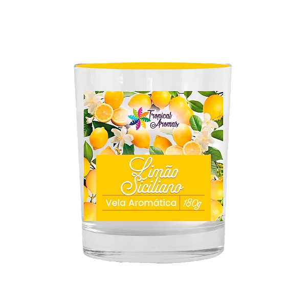 VELA AROMATICA 180GR LIMAO SICILIANO