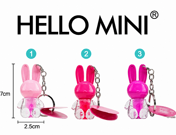 UNIDADE LIP GLOSS  HELLO MINI COELHO  Y252