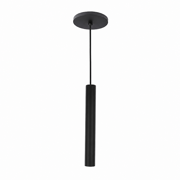 PENDENTE TUBO 30CM HANGING LIGHT/COLGANTE PRETO 7111300-08