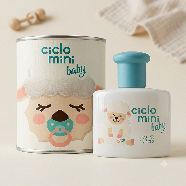ÁGUA DE COLÔNIA CICLO MINI BABY BEÉ LATA 100ML