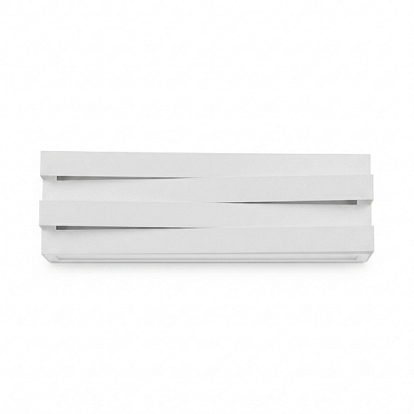 ARANDELA TRAMA RETANGULAR DUPLA 2XE27MM BRANCO FOSCO 191245-11