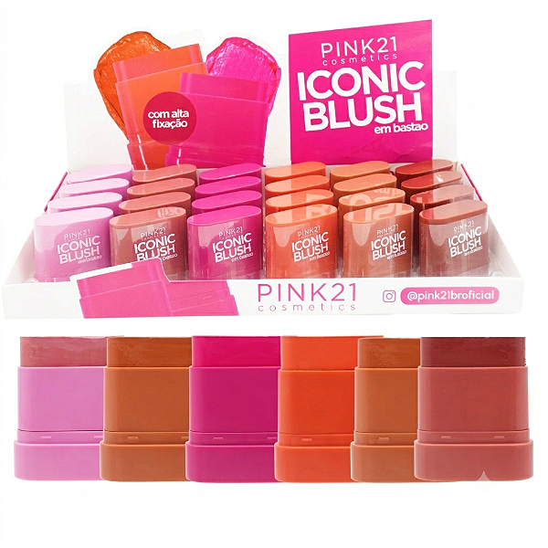 BLUSH EM BASTAO ICONIC  PINK 21 CS5775