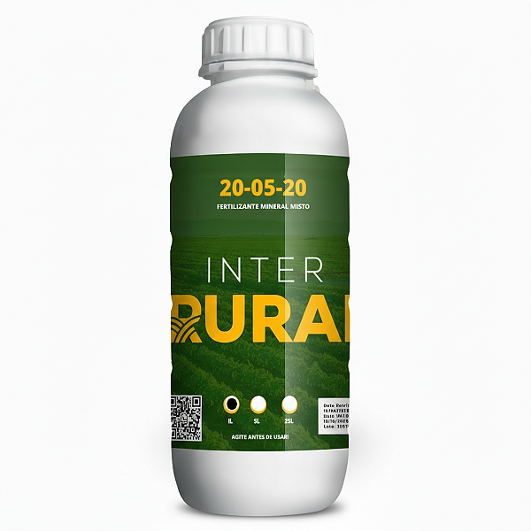 Fertilizante Líquido 20-05-20 NPK - Nutrição Equilibrada para Plantas