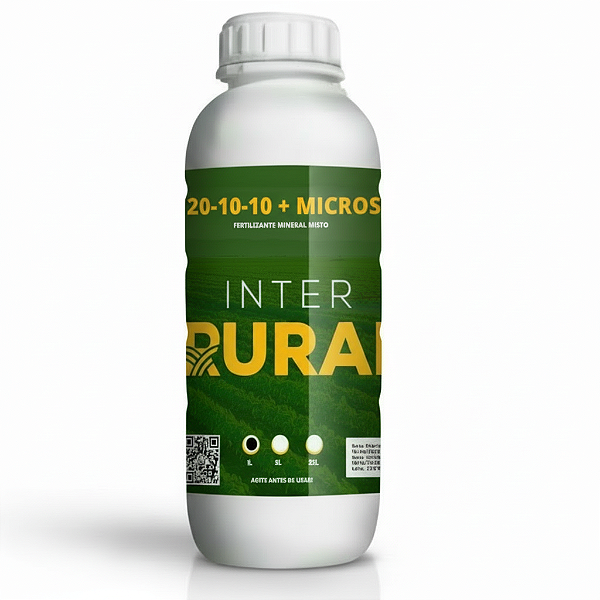 Fertilizante Líquido 20-10-10 + Micros - NPK com Zinco, Manganês e Boro