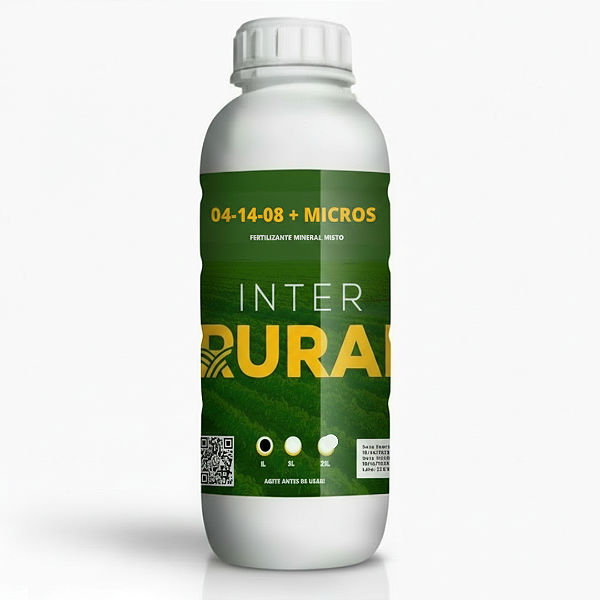 Fertilizante Líquido 04-14-08 + Micros - NPK com Micronutrientes - Solo e Foliar