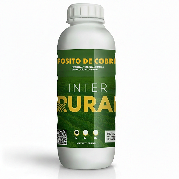 Fosfito de Cobre Fertilizante Foliar - Indutor de Resistência - Cobre 3%