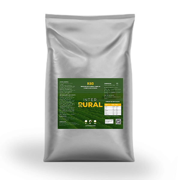 K60 Potássio 60% Sais - Enchimento de Frutos, Resistência e Qualidade