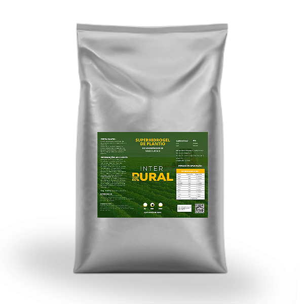 SuperHidrogel de Plantio - Retenção de Água até 300x + Melhor Enraizamento