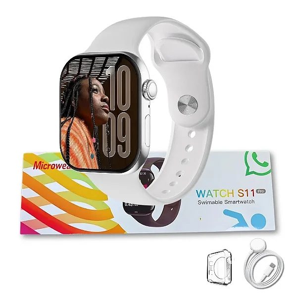S11 PRO | MICROWEAR SÉRIES 11 | GPS| WHATSAPP | Chat GPT | 2GB