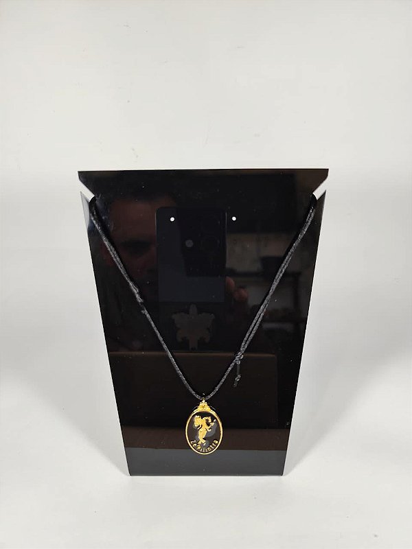 Fio de Zé Pilintra Preto com Medalhão Resinado - Axé