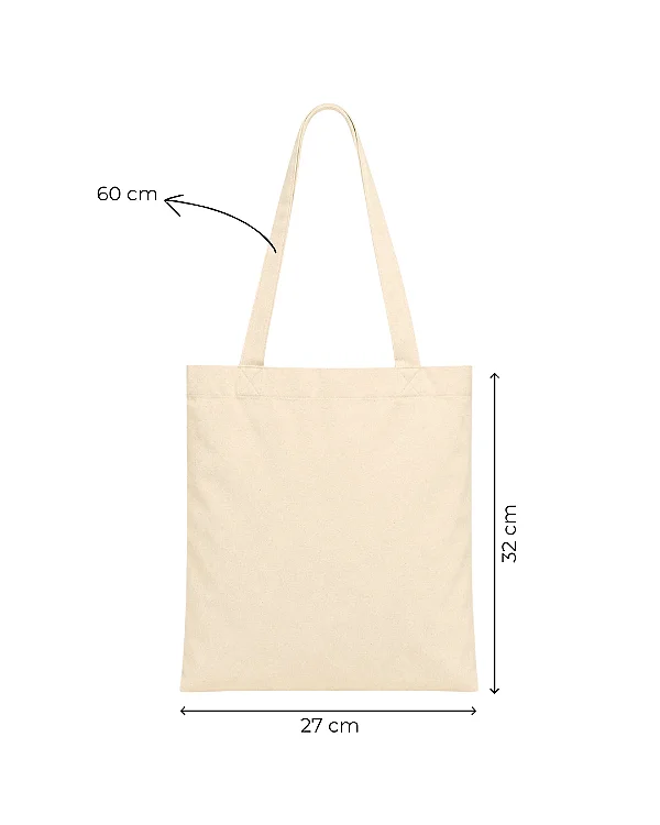 Ecobag Sacolas Ecológicas 27x32 cm (LxA) Ecobag 100% Algodão Cru Lisa