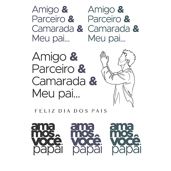 DTF Têxtil Cartela 13x18cm Entre Cedros c/ 8 desenhos