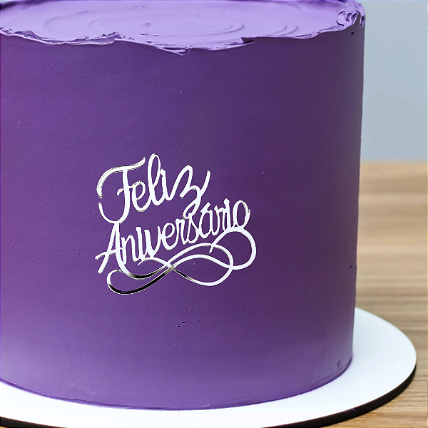 Aplique Para Bentô Cake - Feliz Aniversário (Kit com 4 Unidades)