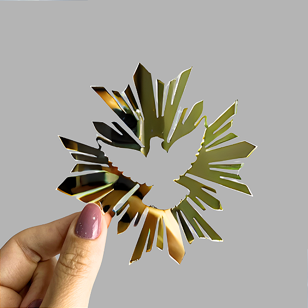 Aplique Para Bolo - Espírito Santo Dourado