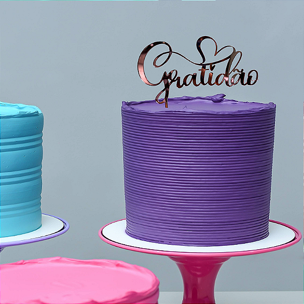Topo de Bolo - Gratidão