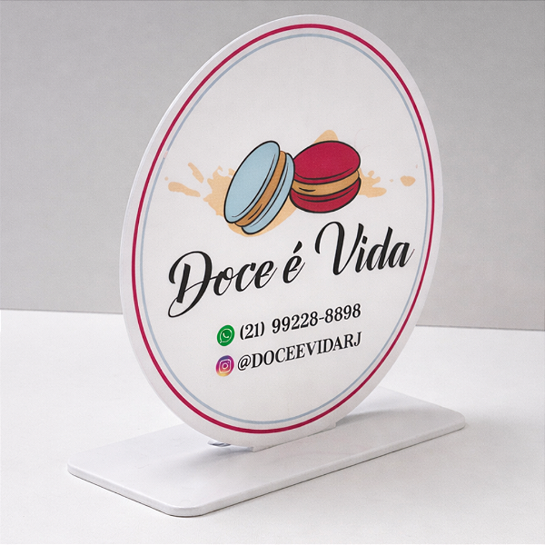 Display Personalizado Placa Decorativa Pix QR Code Acrílico 17cm .