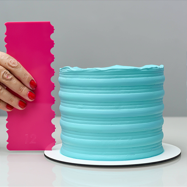 Espátula de Textura para Confeitaria - Modelo 12 Espátula para Bolo Espátula de acrílico