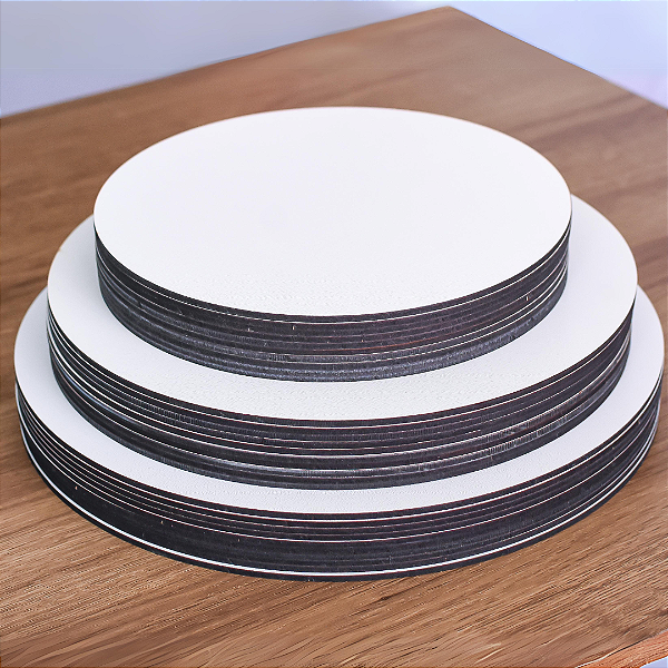 Cake Board Redondo SEM LOGOMARCA Tábua de Bolo MDF