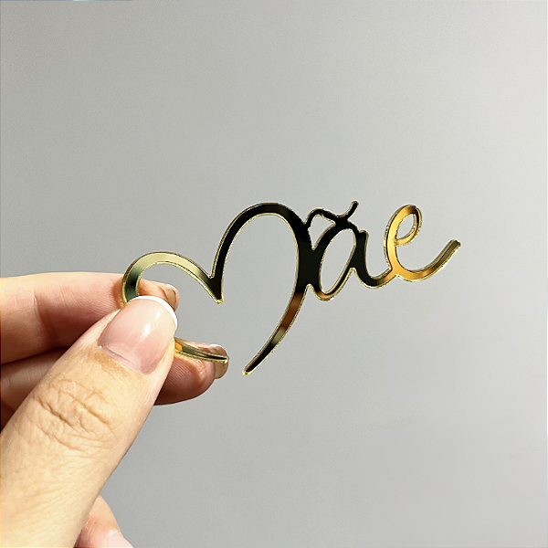 Aplique Para Bentô Cake - Mãe (Kit com 4 Unidades)