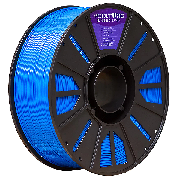 Filamento ABS Azul - Voolt3D - 1KG