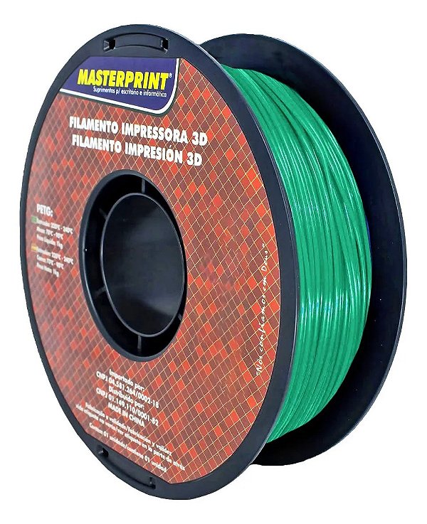Filamento PETG Verde - Masterprint - 1KG