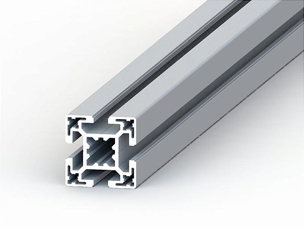 Perfil Estrutural em Alumínio 40x40 - Canal 8 mm