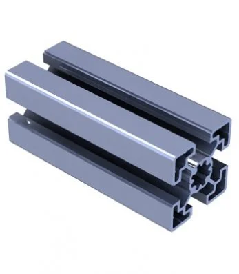 Perfil Estrutural em Alumínio 40x40 - Canal 10 mm