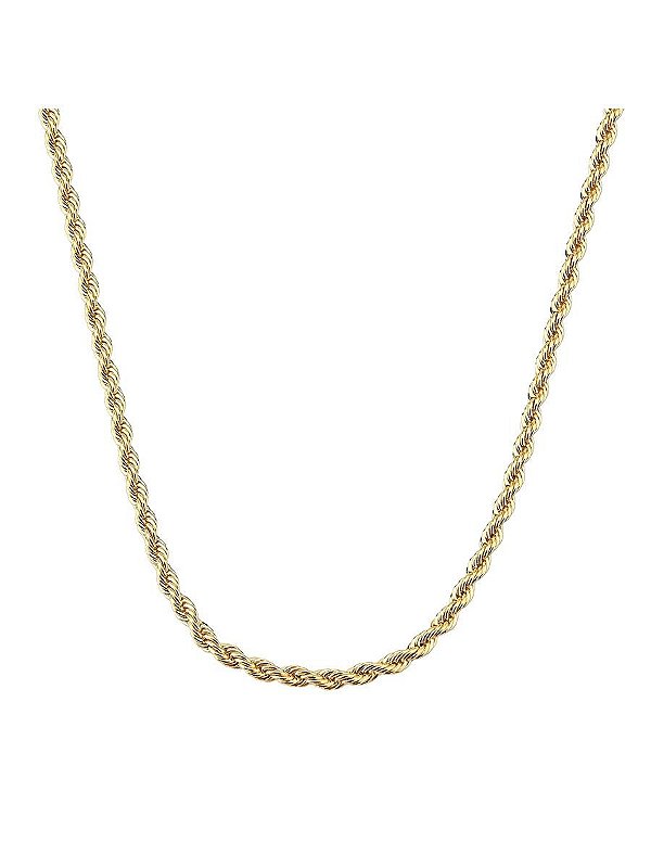 Colar Cordão Baiano Tamanho 40,0 cm Banhado a Ouro 18k
