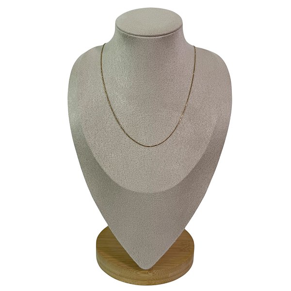 Colar Veneziana Tamanho 45,0 Cm Banhado a Ouro 18K
