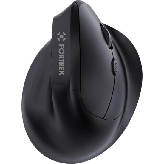 Mouse Vertical Sem Fio Ergonômico Fortrek MERG15 Preto
