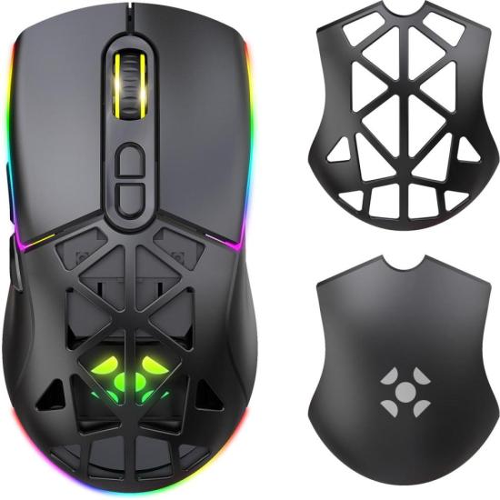 Mouse Gamer Sem Fio Wireless Fortrek Striker Air Preto