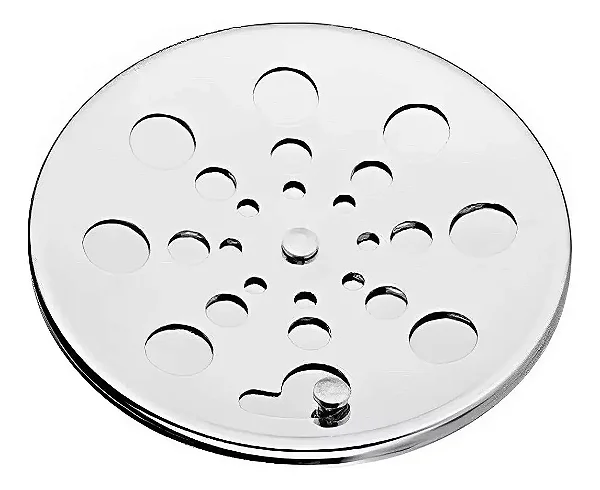 Ralo Grelha Giratório Com Fecho Redondo Inox 10x10 cm