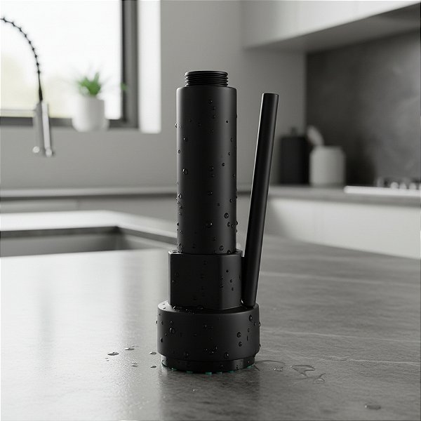 Gatilho Spray para Torneira Monocomando Gourmet Preto Fosco