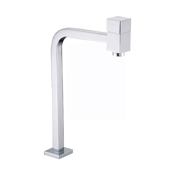Dc-tf-6625a Torneira Banheiro Link Quadrada Alta 90º Cromada